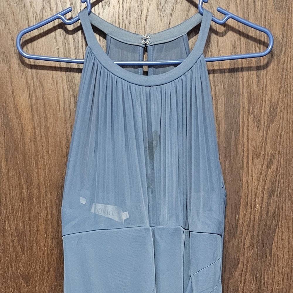 David's Bridal Blue Dress